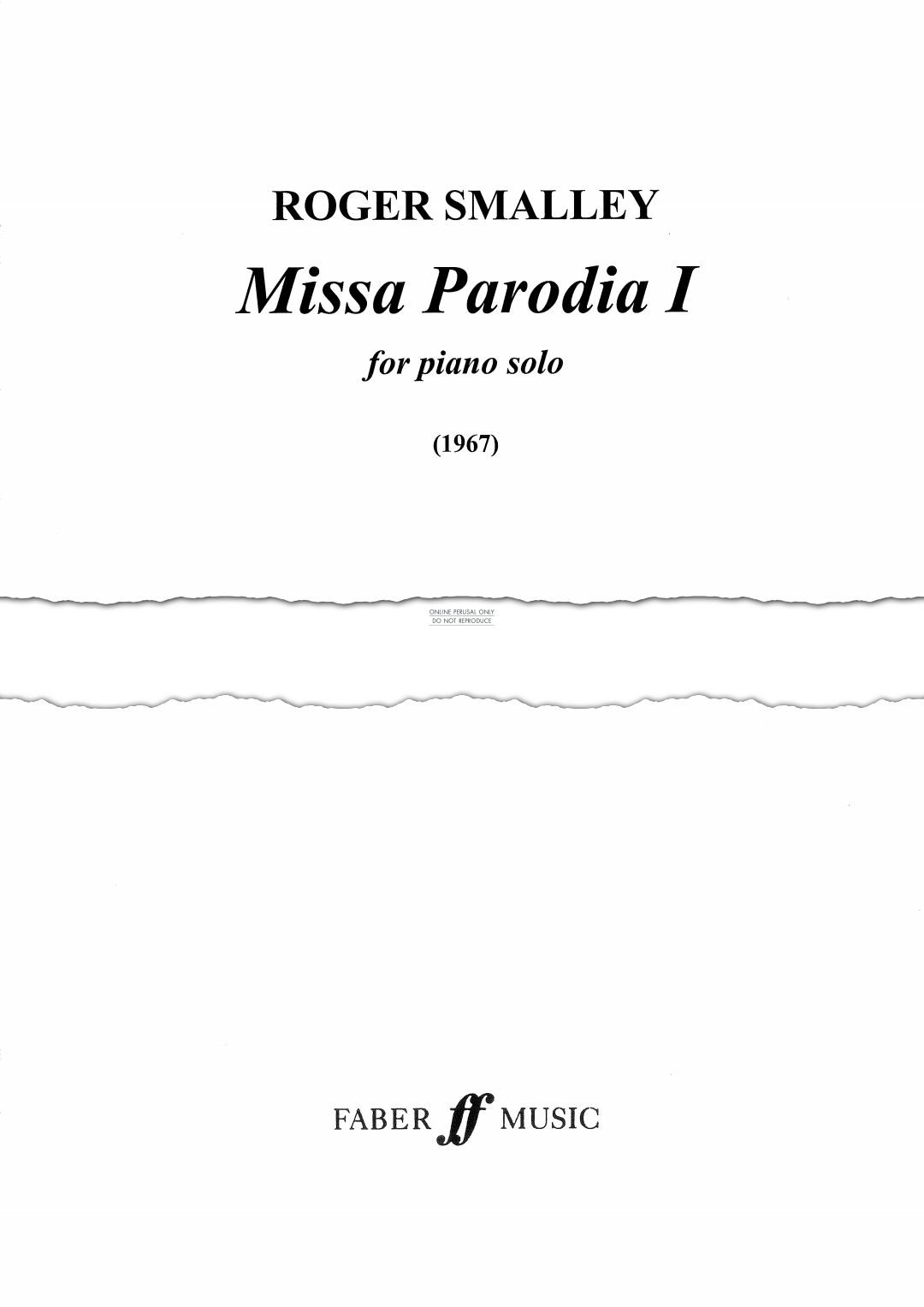 gallery: Missa Parodia I, Roger Smalley, Klavier