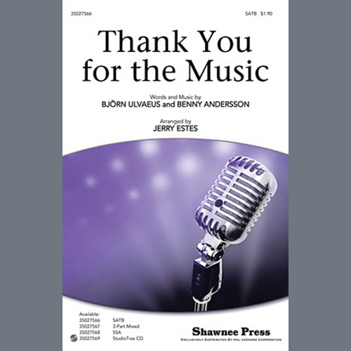 Product picture to: Thank You For The Music (arr. Jerry Estes)