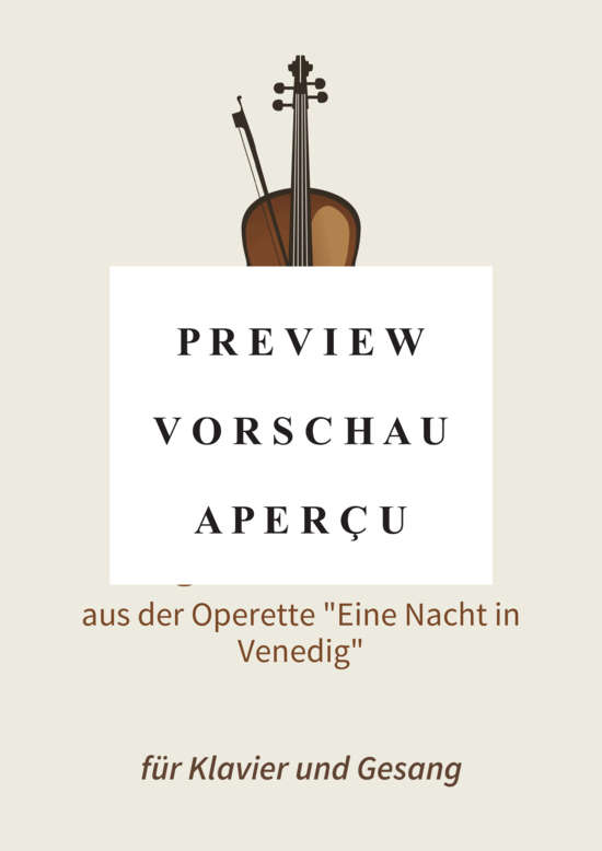 gallery: Lagunen-Walzer - aus der Operette Eine Nacht in Venedig , , (Gesang + Klavier)