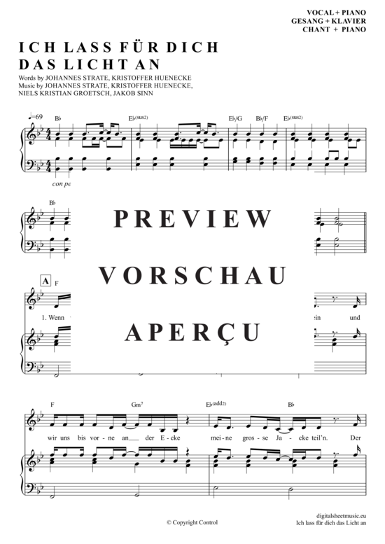 gallery: Ich Lass Für Dich Das Licht An , Revolverheld, (Klavier + Gesang)