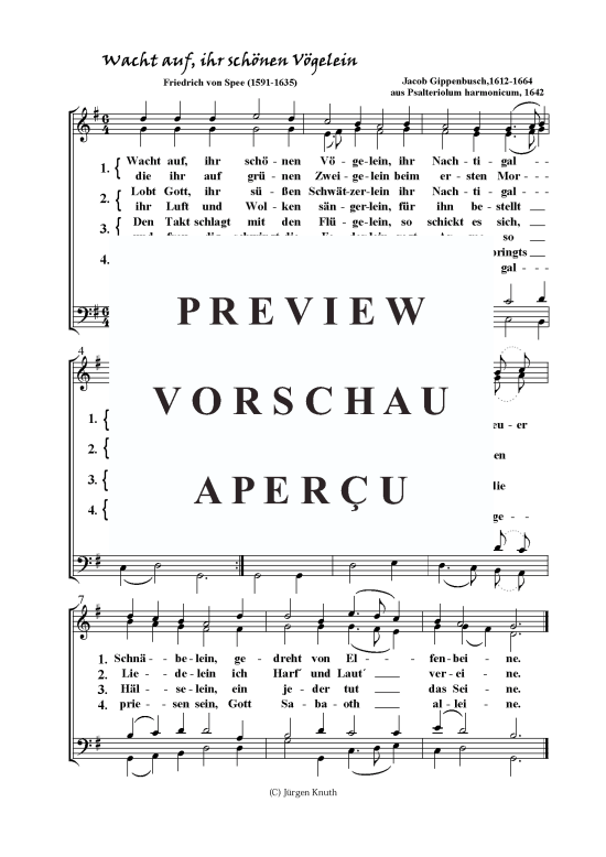 gallery: Wacht auf, ihr schönen Vögelein , , (Gemischter Chor)