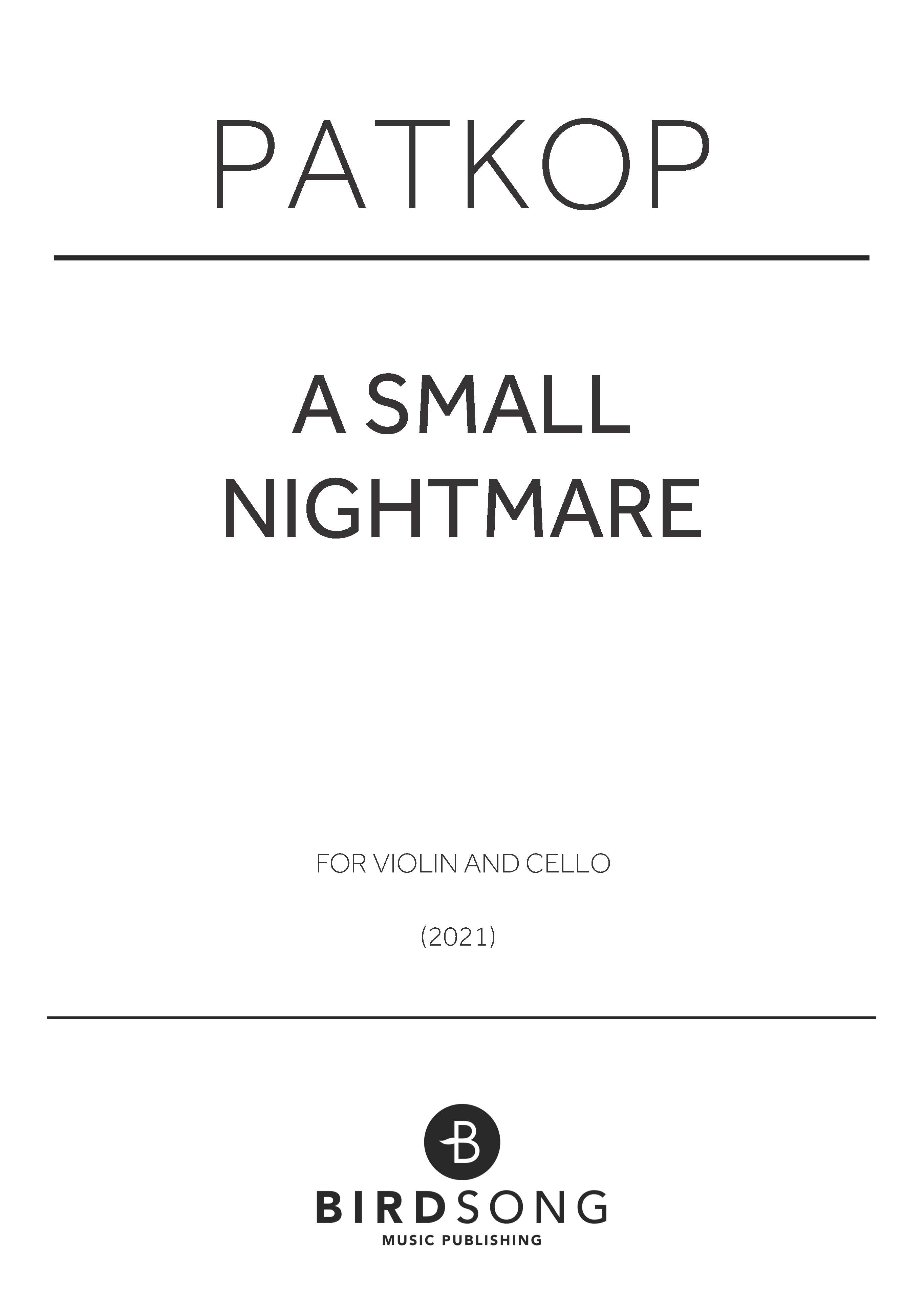 Produktbild zu: a small nightmare