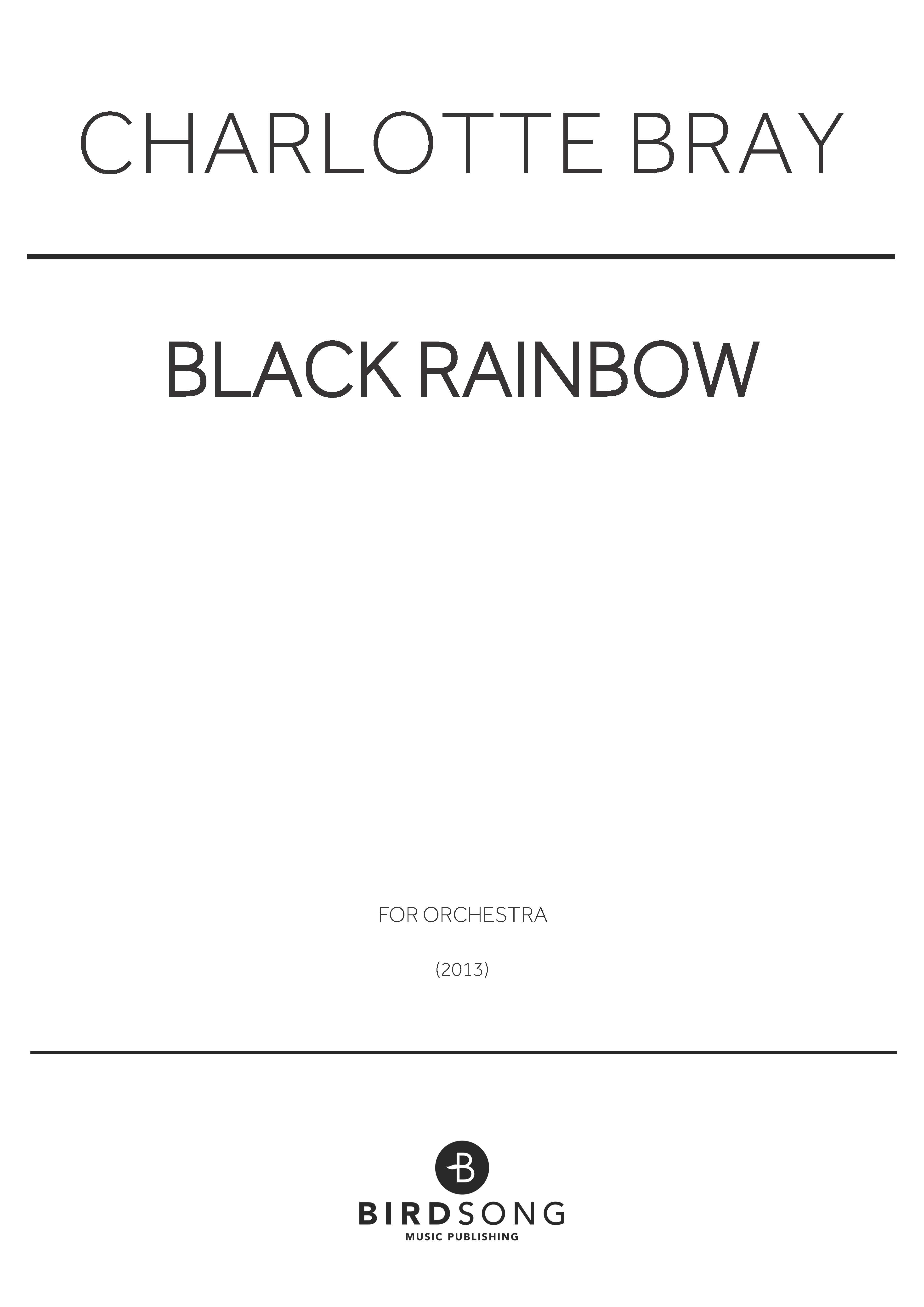 cover: Black Rainbow, Charlotte Bray