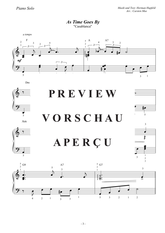 gallery: As Time Goes By - Casablanca , , (Klavier Solo)