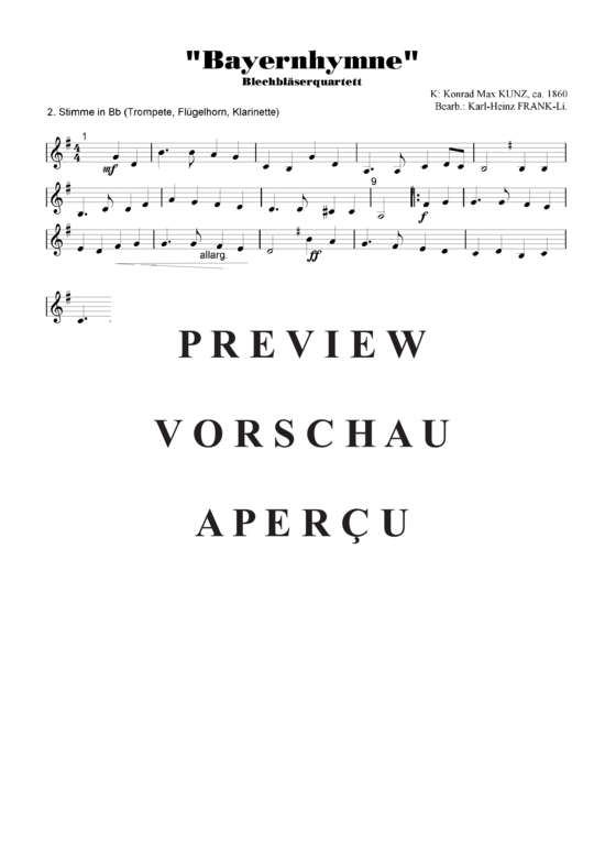 gallery: Bayernhymne , , (Blechbläser Quartett/Ensemble - Variable Besetzung)