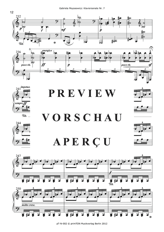 gallery: Klaviersonate Nr. 7 (1978, Version II 2006) , ,  (Klavier Solo)