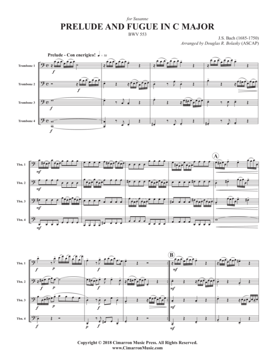 gallery: Prelude and Fugue in C Major , , (Posaunen Quartett)