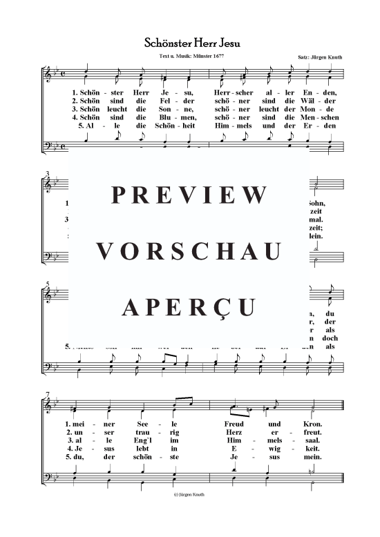 gallery: Schönster Herr Jesu , , (Gemischter Chor)