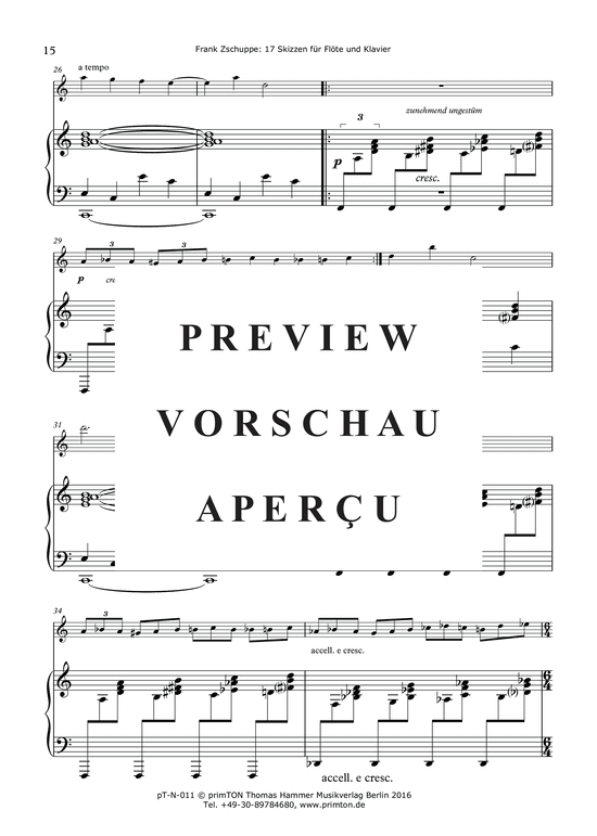 gallery: 17 Skizzen für Flöte und Klavier (2007) , ,  (Querflöte + Klavier)