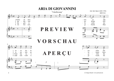 gallery: Willst du dein Herz mir schenken (Aria di Giovannini)  (aus dem Notenbuch Anna M. Bach BWV 518) , ,  (Sopran/Tenor + Klavier/Cembalo)