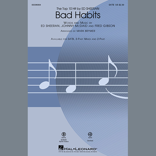 Produktbild zu: Bad Habits (arr. Mark Brymer)