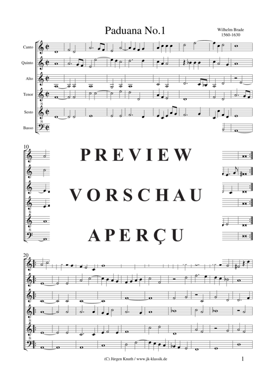 gallery: Paduana No.1 , , (Gemischtes Ensemble für 6 div. Instrumente oder Stimmen)