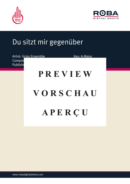 gallery: Du sitzt mir gegenüber , 	Grips Ensemble, (Klavier + Gesang)