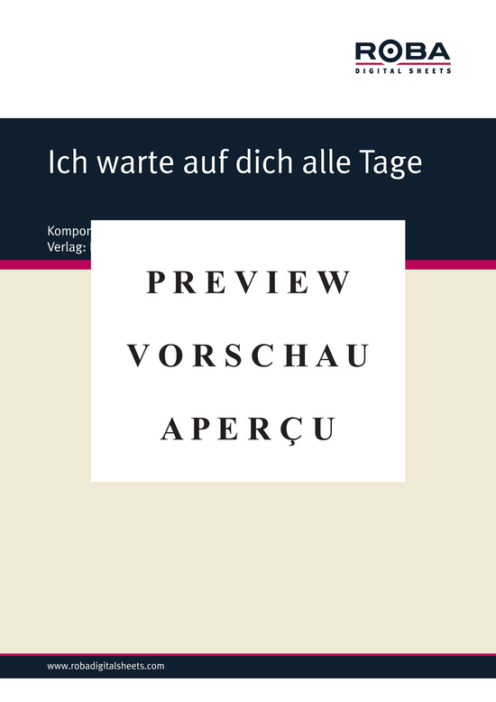 gallery: Ich warte auf dich alle Tage , , (Akkordeon)