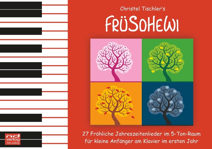 cover: FrüSoHeWi - 27 Fröhliche Jahreszeitenlieder für kleine Anfänger am Klavier, 