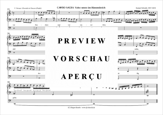 gallery: CANTIO SACRA Vater unser im Himmelreich, 5. Versus: Choralis in Tenore (Pedal) , ,  (Orgel Solo)