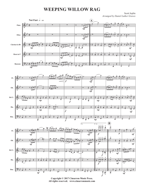 gallery: Weeping Willow Rag , , (Holzbläserquintett)