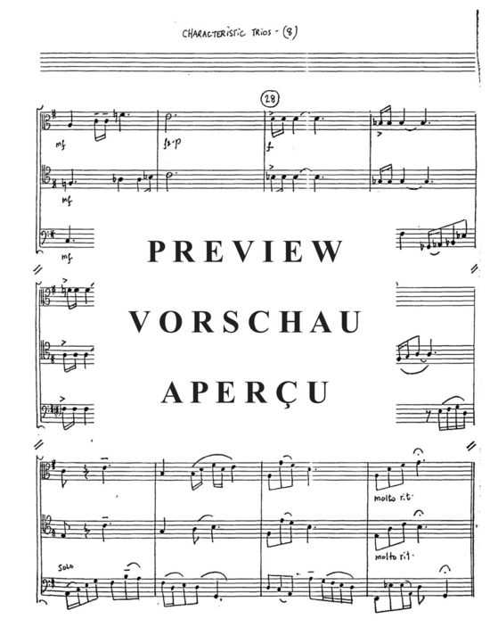 gallery: Characteristic Trios , , (Trio für 3x Euphonium oder 3x Posaune)