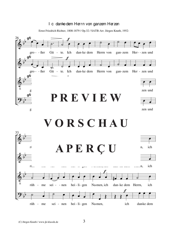 gallery: Ich danke dem Herrn von ganzem Herzen Op.32 , , (Gemischter Chor)