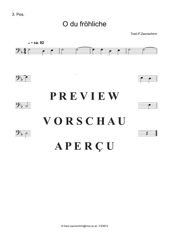 gallery: O du fröhliche , , (Trio 3x Posaune)