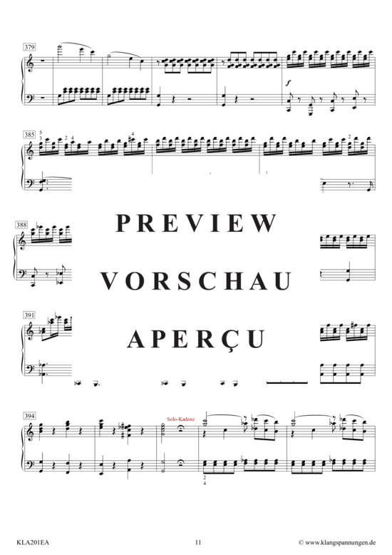 gallery: Klavierkonzert Nr. 21 C-Dur KV 467, Klavierauszug des Orchesterparts, Satz 1 , , (Klavier Solo)