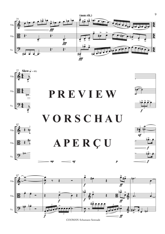 gallery: Schumann Serenade , , (Streicher Trio für Violine, Viola, Violoncello)