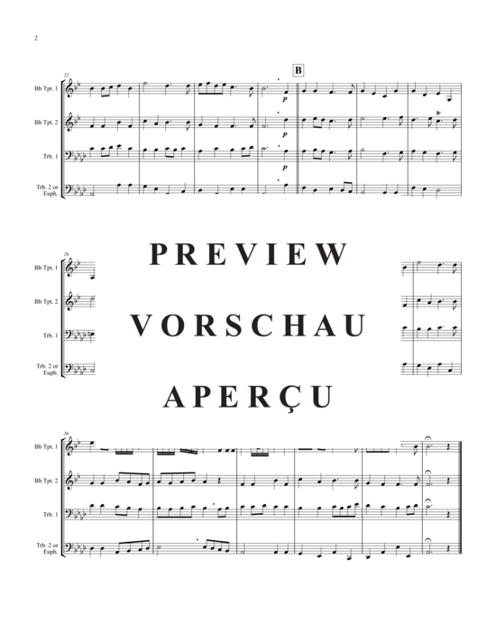 gallery: Prelude to Te Deum (2xTromp in B, Horn in F (Pos) , , , Pos)