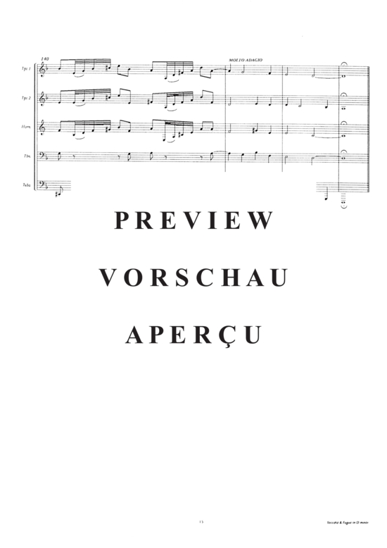 gallery: Toccata & Fugue , , (1.Trp in C/B/Es, 2.Trp in B, Horn in F, Pos, Tuba)