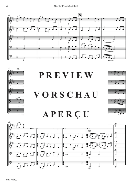 gallery: Kein schöner Land in dieser Zeit , , (Blechbläser Quintett)