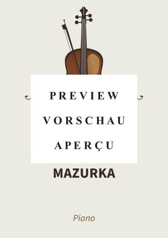 gallery: Mazurka - pour piano , , (Klavier Solo)