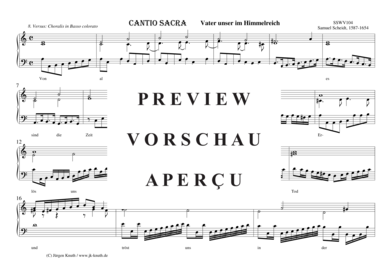 gallery: CANTIO SACRA Vater unser im Himmelreich, 8. Versus: Choralis in Basso colorato , , (Orgel Solo)