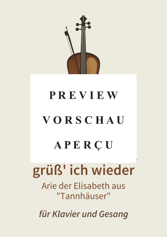 gallery: Dich, teure Halle, grüß´ ich wieder - Arie der Elisabeth aus Tannhäuser , , (Gesang + Klavier)