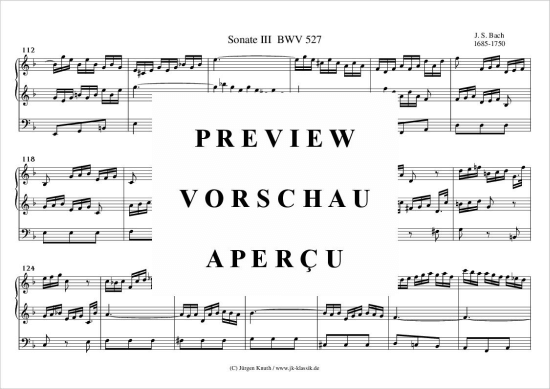 gallery: Sonate Nr.3 BWV 527 , , (Orgel Solo)