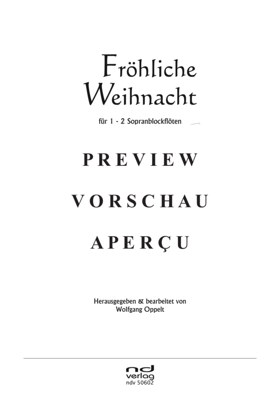 gallery: Fröhliche Weihnacht für 1-2 Sopran-Blockflöten , , (tiefes Register)