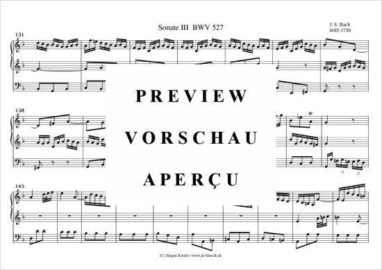 gallery: Sonate Nr.3 BWV 527 , , (Orgel Solo)