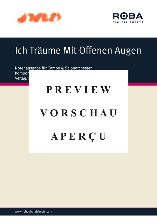 gallery: Ich Träume Mit Offenen Augen  , , (Salonorchester)