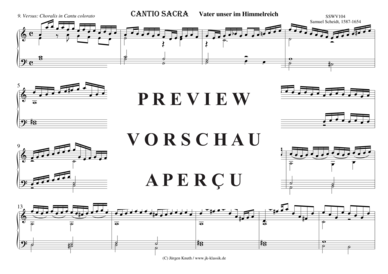 gallery: CANTIO SACRA Vater unser im Himmelreich, 9. Versus: Choralis in Cantu colorato (CF-Manual) , ,  (Orgel Solo)