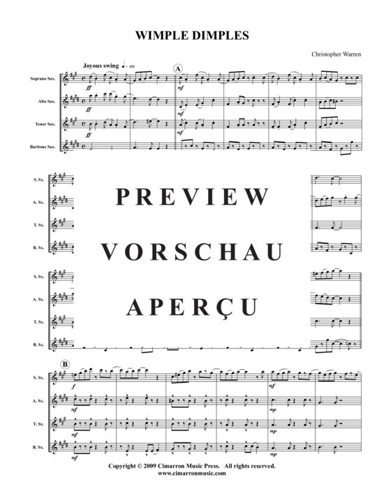 gallery: Wimple Dimple , , (Saxophon-Quartett SATB)
