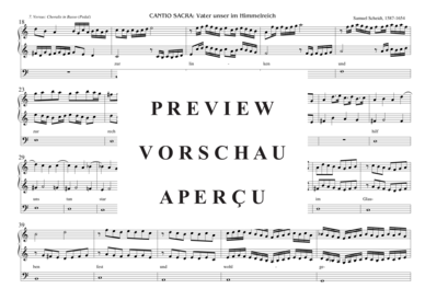 gallery: CANTIO SACRA Vater unser im Himmelreich, 7. Versus: Choralis in Basso (CF-Pedal) , ,  (Orgel Solo)