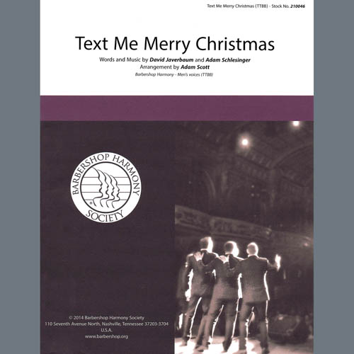 cover: Text Me Merry Christmas (arr. Adam Scott), Straight No Chaser feat. Kristen Bell