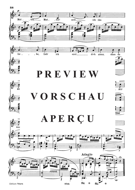 gallery: Lied der Braut I Op.25 No.11 , , (Gesang mittel + Klavier)