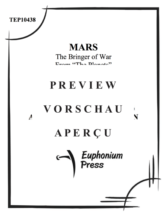 gallery: Mars, the Bringer of War from The Planets , , (Tuba Ensemble EEETTT)