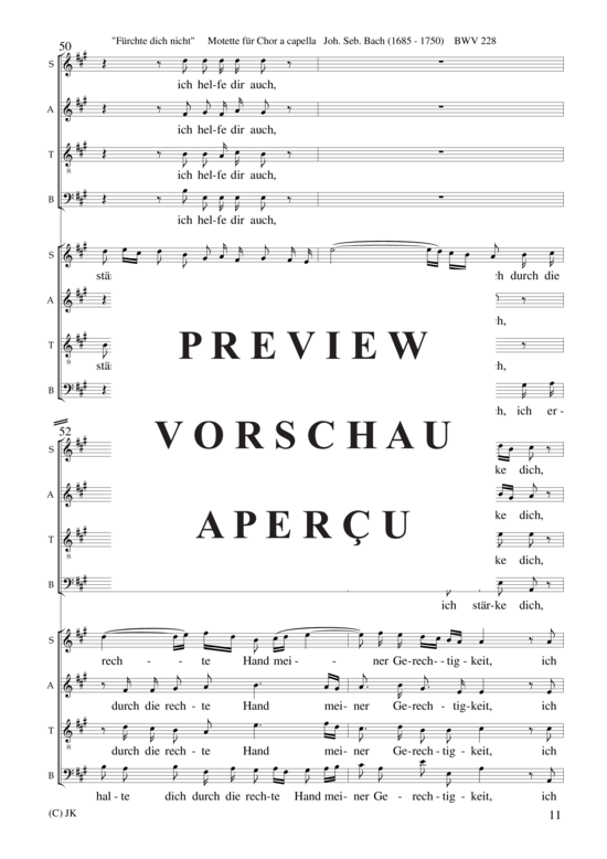 gallery: Fürchte dich nicht Motette (BWV 228) , ,  (Gemischter Chor 8-stimmig)