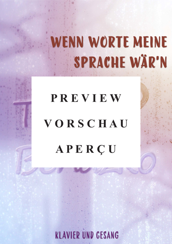 gallery: Wenn Worte meine Sprache wären , Bendzko, Tim, (Gesang + Klavier)