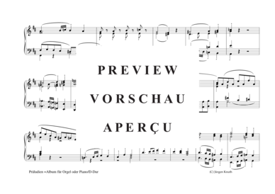 gallery: Präludien D-Dur , , (Orgel/Klavier Solo mittelschwer)
