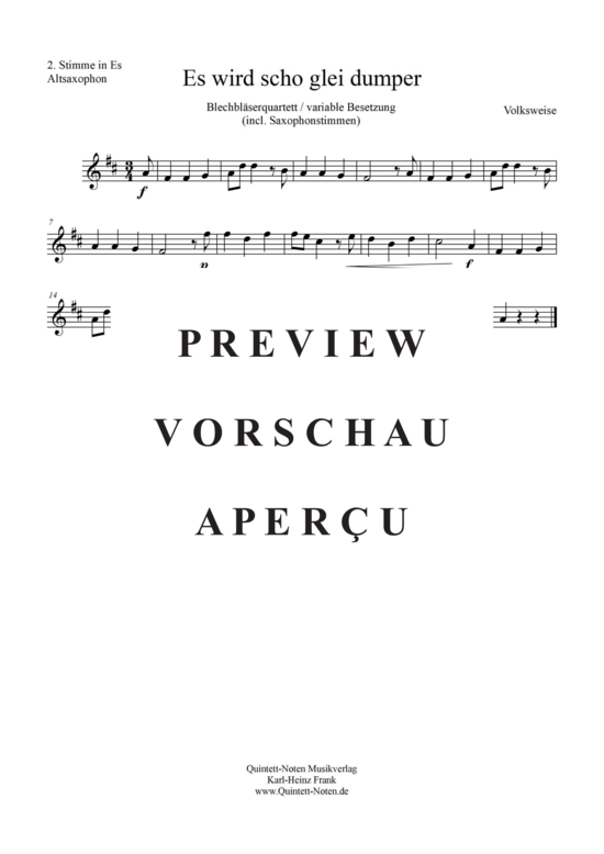 gallery: Es wird scho glei dumper, Blechbläser Quartett/Ensemble , , (variable Besetzung)