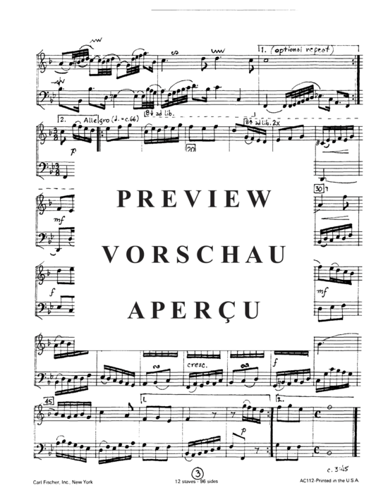 gallery: Goldberg Suite , , (Duett für Horn in F + Tuba)