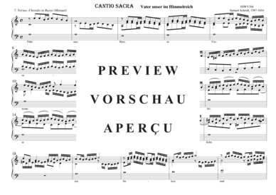 gallery: CANTIO SACRA Vater unser im Himmelreich, 7. Versus: Choralis in Basso (CF-Manual) , ,  (Orgel Solo)