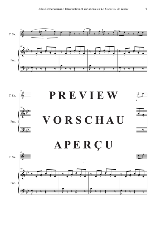 gallery: Introduction et Variations sur Le Carneval de Venise , , (Tenor-Saxophon + Klavier)