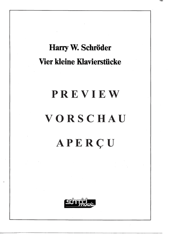 gallery: Vier kleine Klavierstücke , sm3871_preview.pdf, (Klavier Solo)